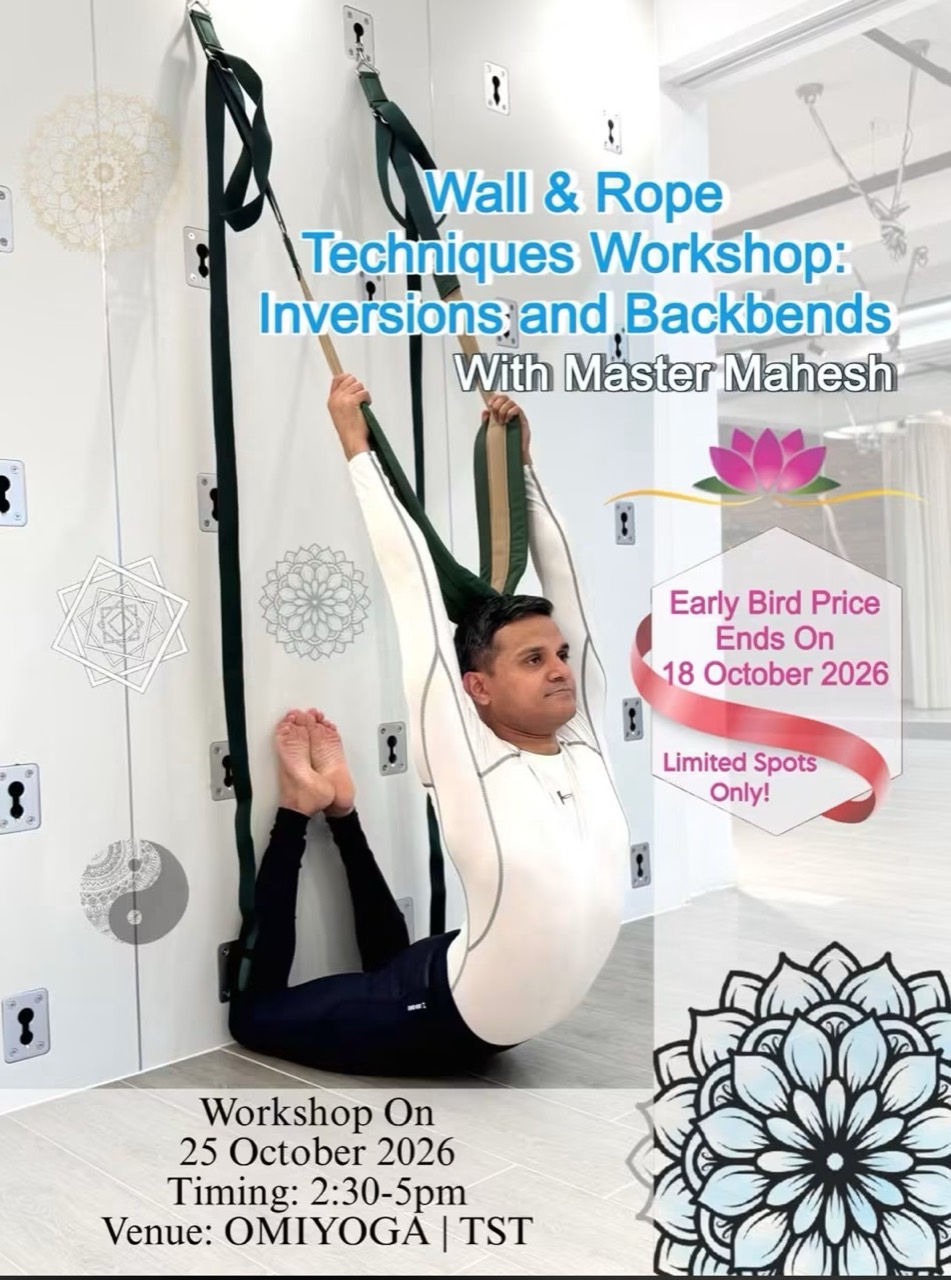 OMIYOGA Wall & Rope Techniques Workshop with Master Mahesh